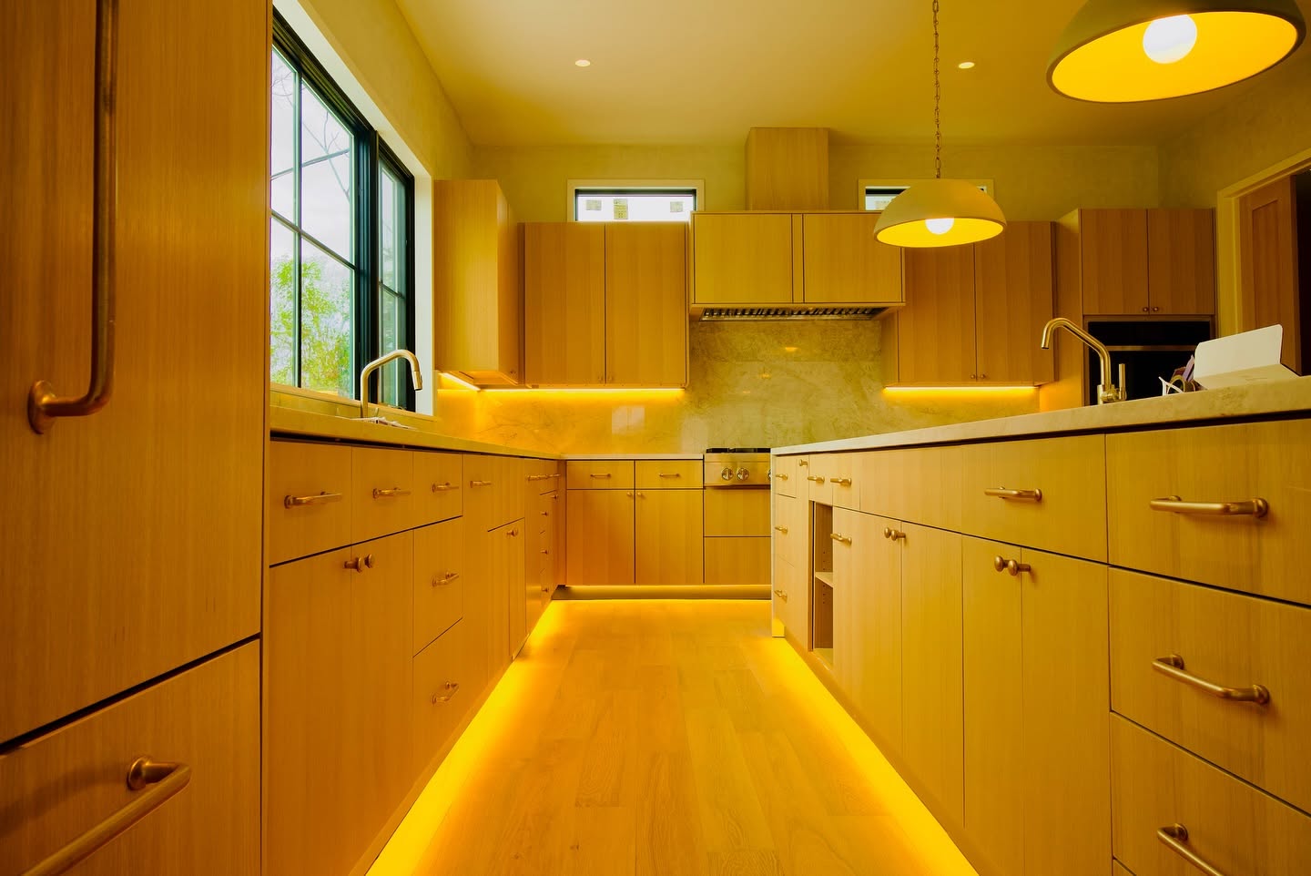 A kitchen whose cabinets were painted by Capitol Paint Pros